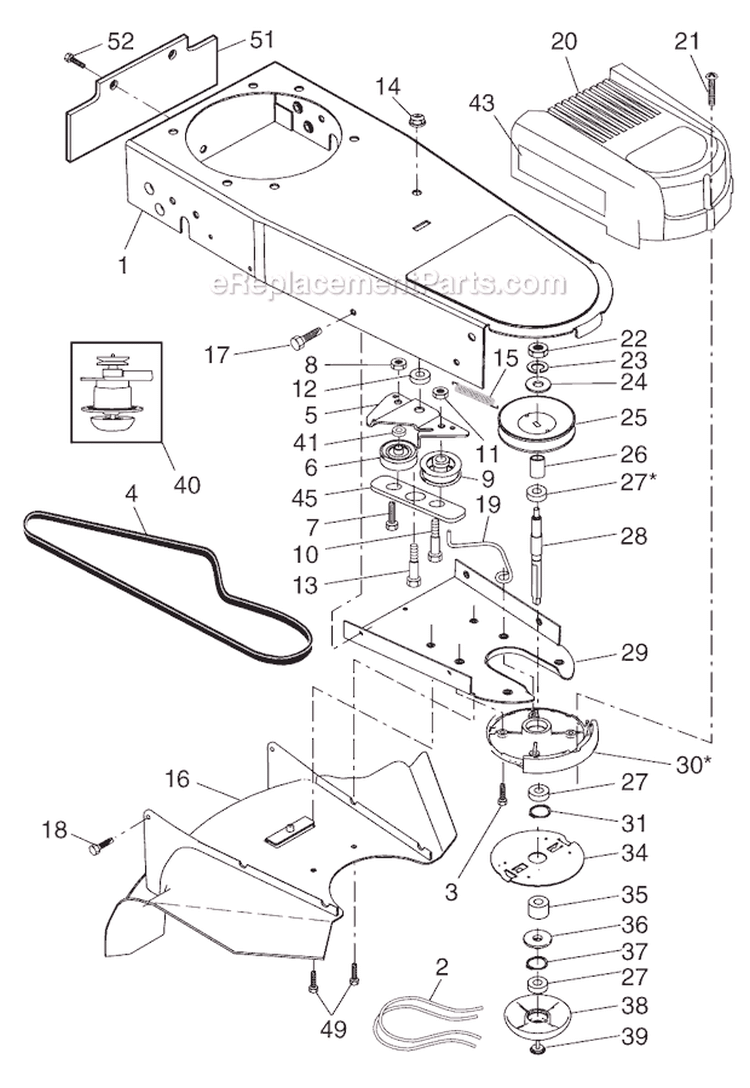 Page B Diagram and Parts List for WT6000  Weed Eater Trimmer
